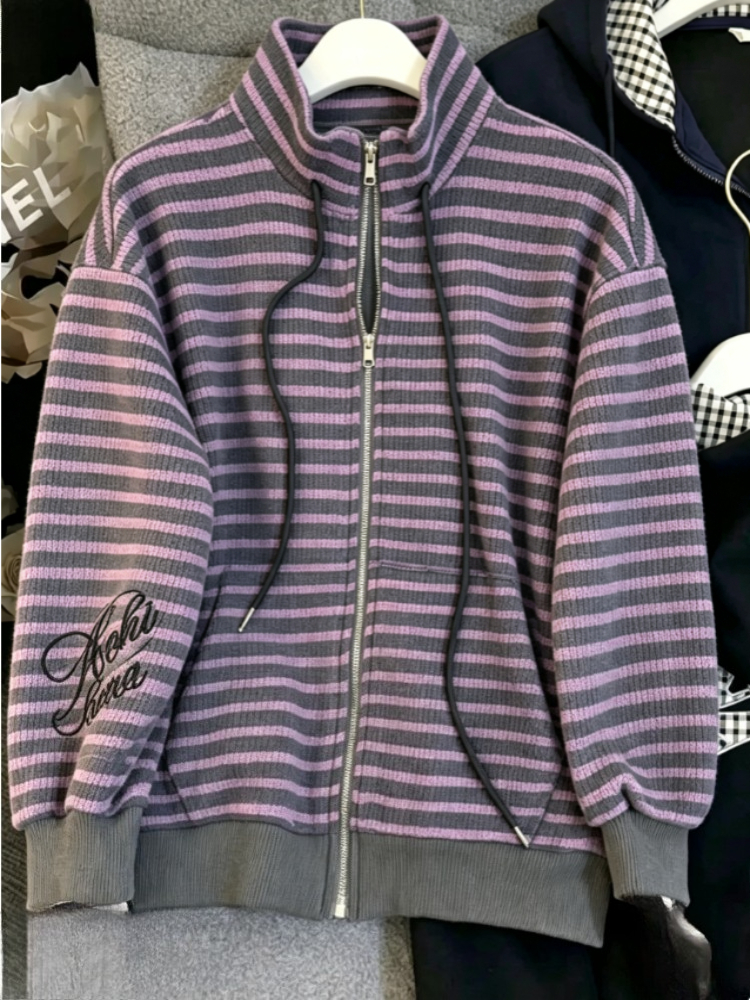 Turtleneck Knit 90S - Vintage 2000s Y2K Harajuku Grunge Striped