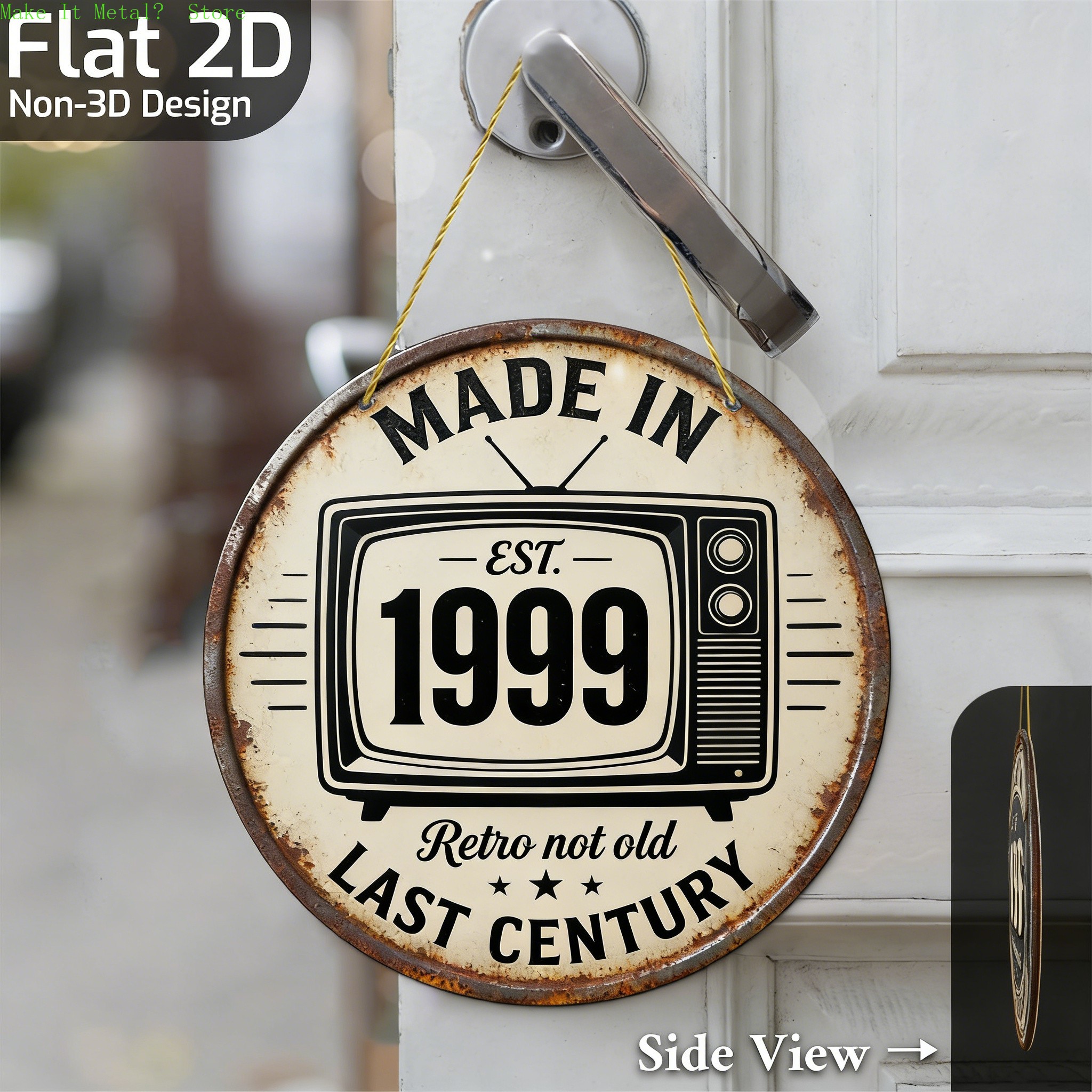 Vintage Fashion Plates - Vintage Made In 1999 Retro TV