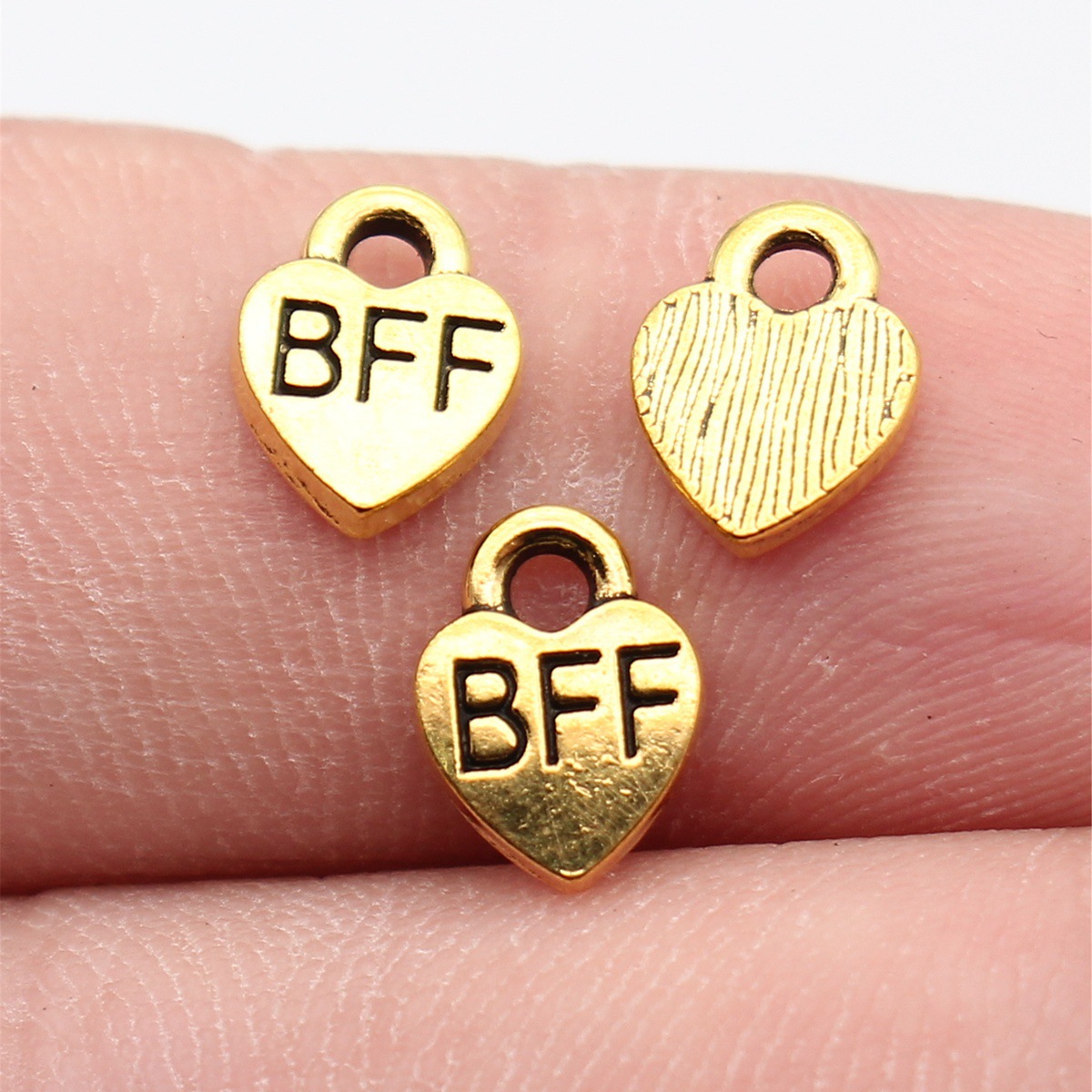 Vintage Fashion Nova - 40pcs 9.3x7mm Antique Gold Color Bff
