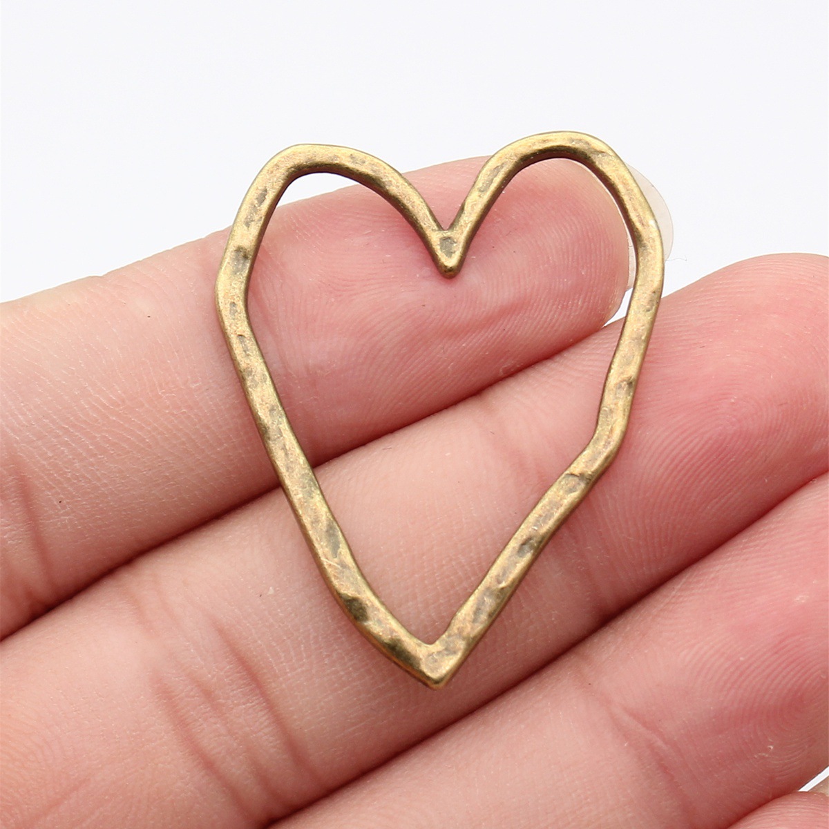 Vintage Fashion Nova - 10pcs 39x31mm 5 Colors Hollow Heart
