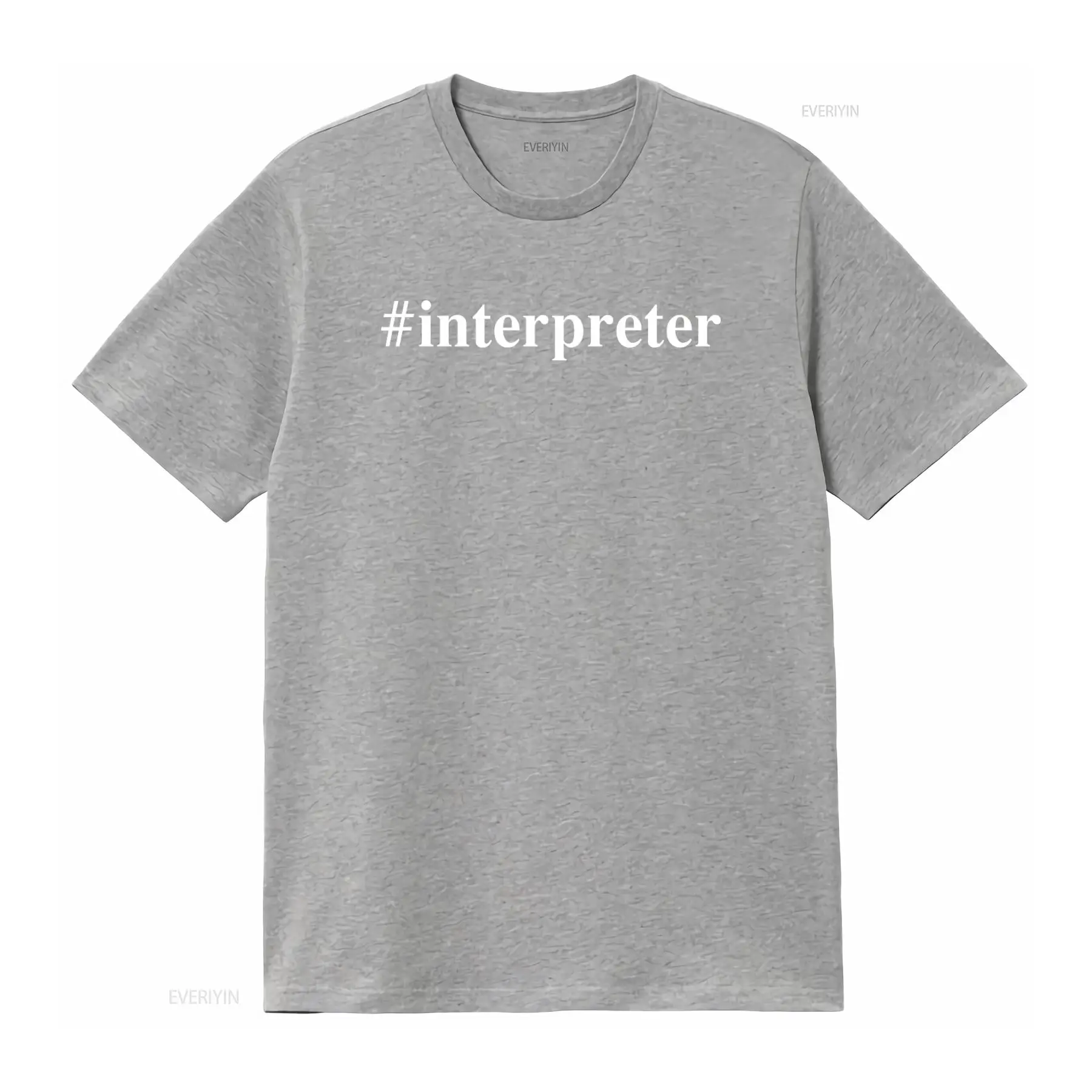 Interpreter T Shirt for Lingui - Vintage Fashion Hashtags reseña y precio