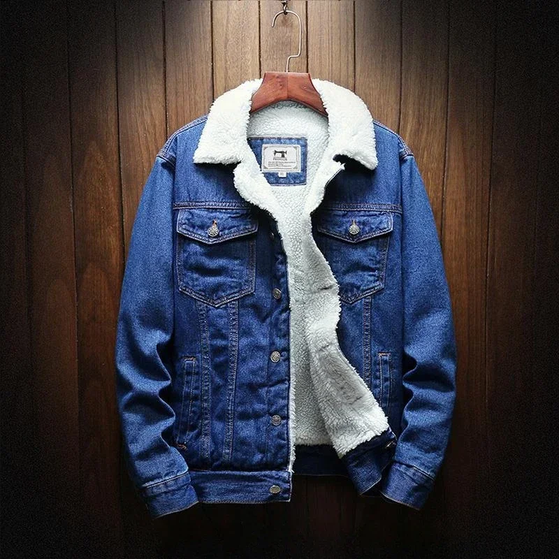 Denim Jackets Man Padding with - Patchwork Jean Jacket reseña y precio