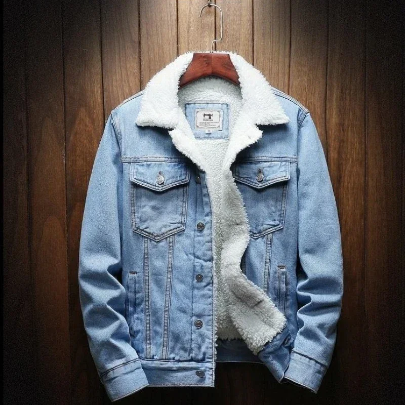 Denim Jackets Man Padding with - Patchwork Jean Jacket reseña y precio