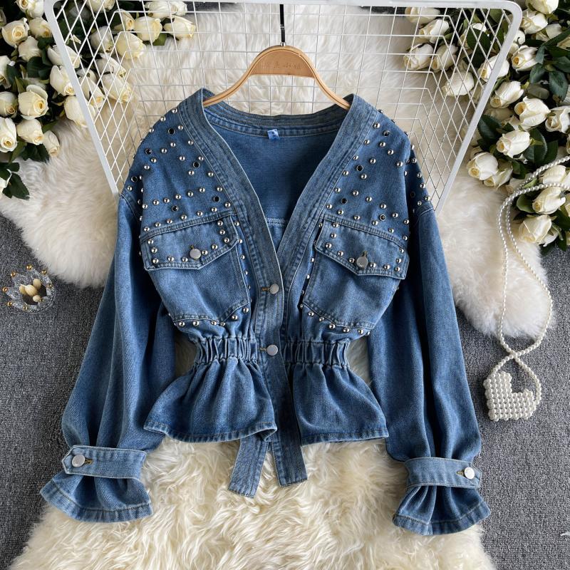 Women's Heavy Industry Diamond - Patchwork Jean Jacket reseña y precio