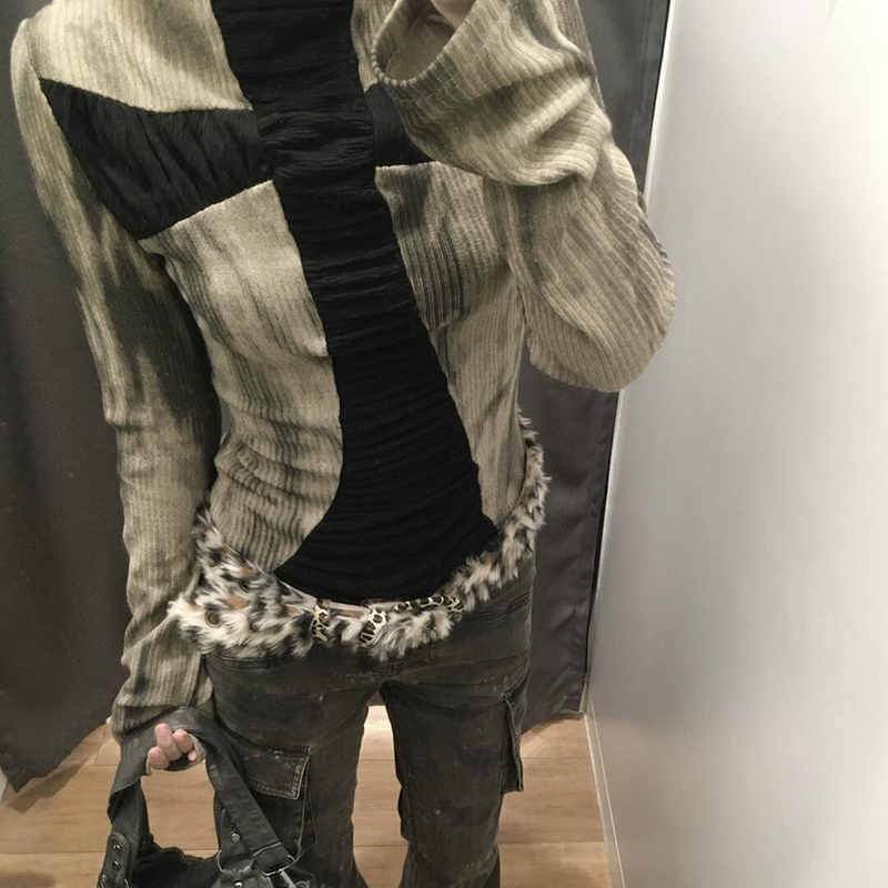 Goth Cross Subculture slim top - Turtleneck Knit 90S reseña y precio