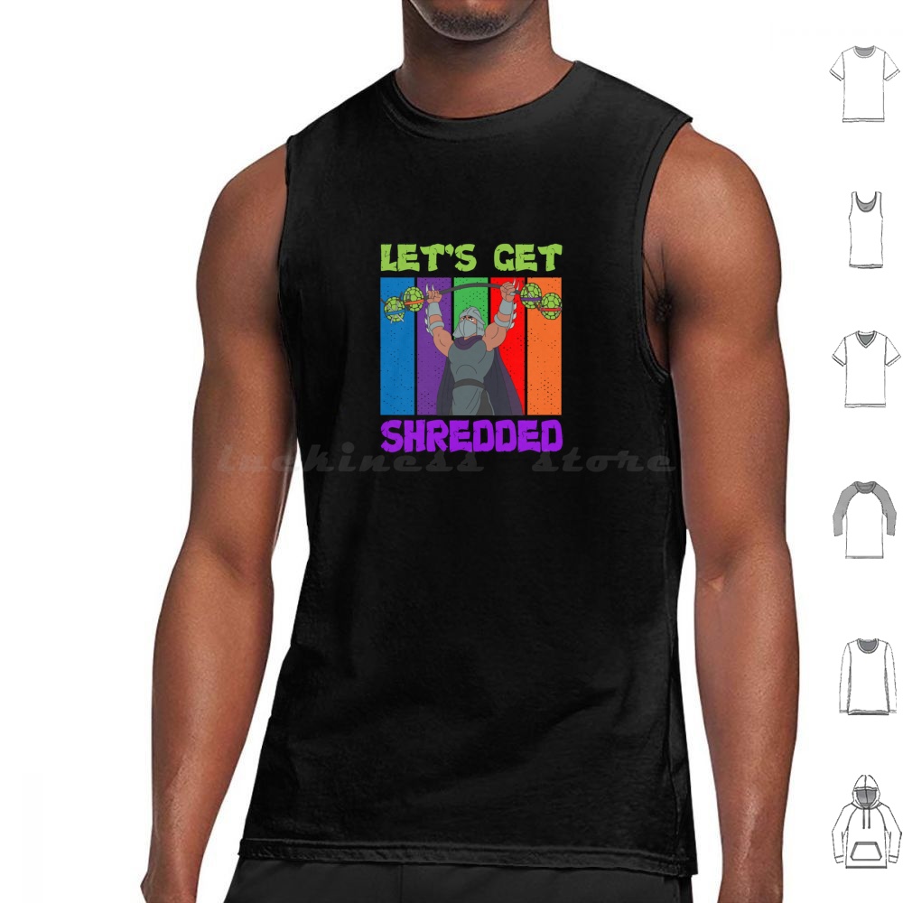 Let's Get Shredded Tank Tops V - Turtleneck Knit 90S reseña y precio