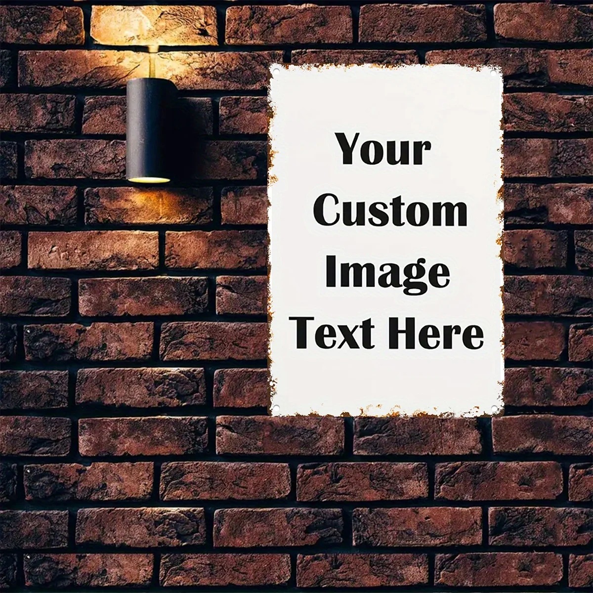 Custom Photo & Text Tin Sign - - Vintage Fashion Plates reseña y precio