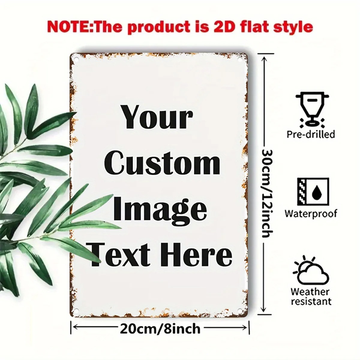 Custom Photo & Text Tin Sign - - Vintage Fashion Plates reseña y precio