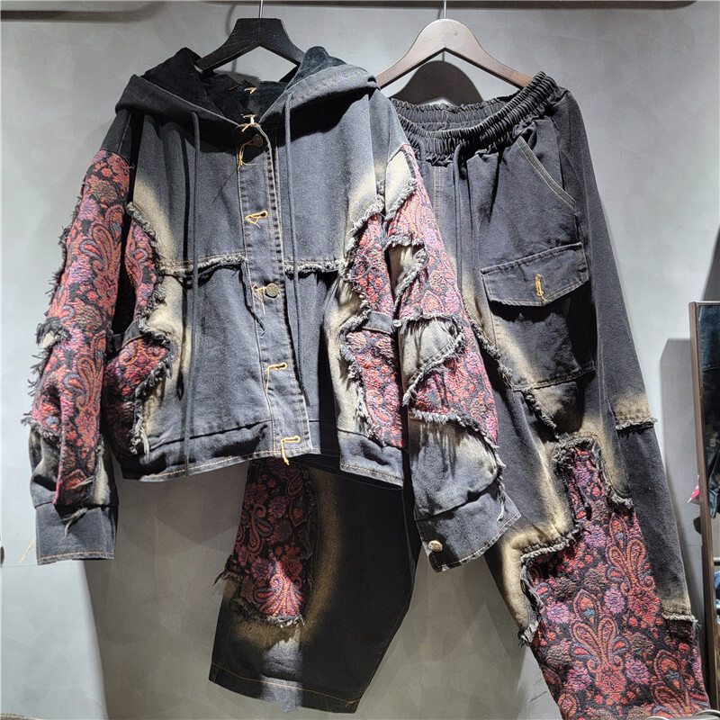 WTHT Fashion Women's Wash Patc - Patchwork Jean Jacket reseña y precio