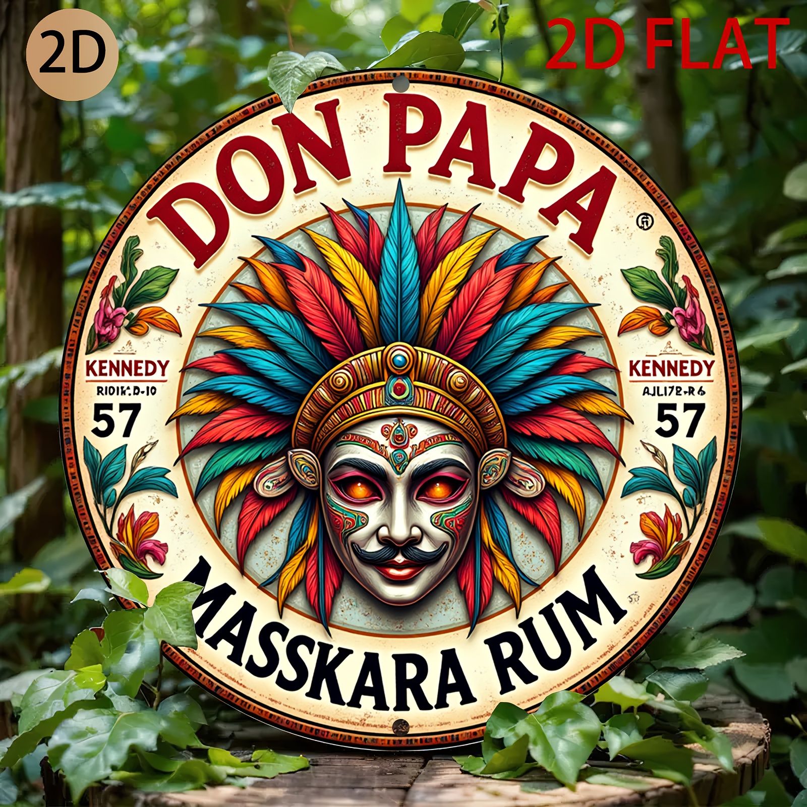 Vintage Don Papa Masskara Rum  - Vintage Fashion Plates reseña y precio