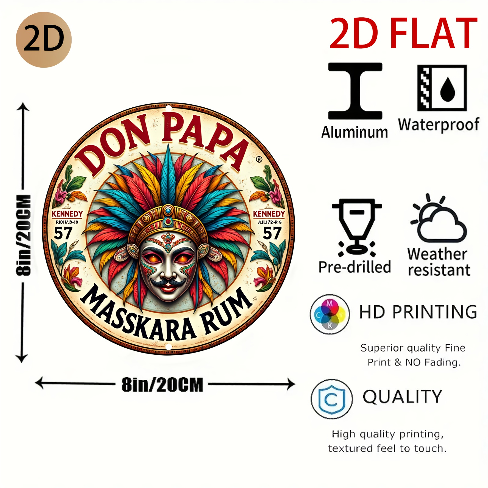 Vintage Don Papa Masskara Rum  - Vintage Fashion Plates reseña y precio