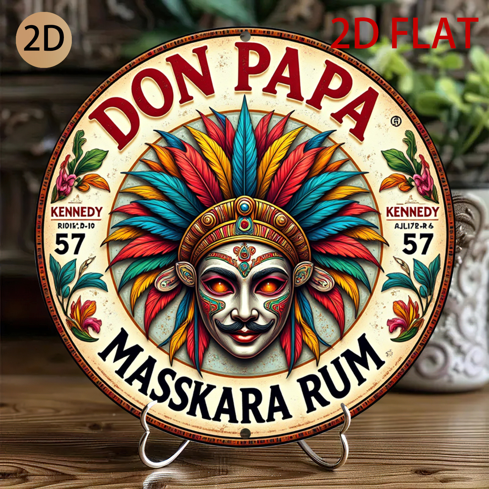 Vintage Don Papa Masskara Rum  - Vintage Fashion Plates reseña y precio