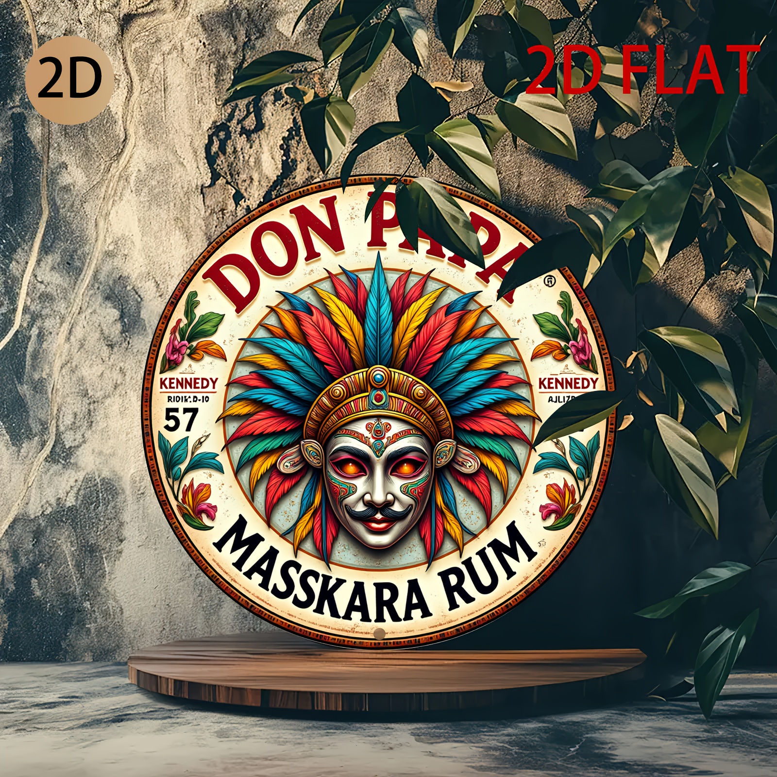 Vintage Don Papa Masskara Rum  - Vintage Fashion Plates reseña y precio
