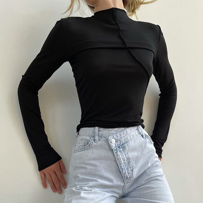 2025 Autumn Turtleneck Y2K Lon - Turtleneck Knit 90S reseña y precio