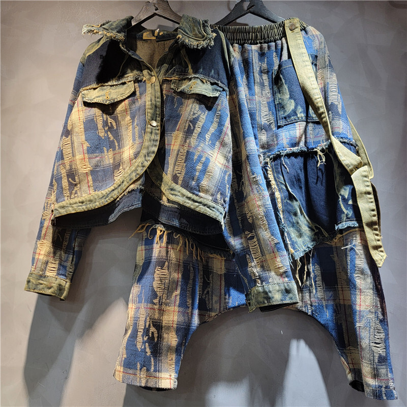 WTHT Fashion Women's Irregular - Patchwork Jean Jacket reseña y precio