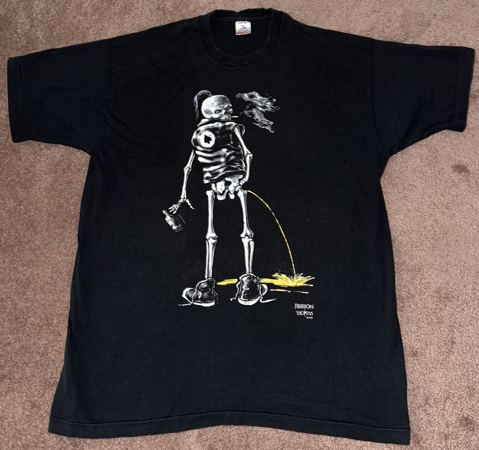 Vintage 1994 Skeleton Grunge S - Vintage Fashion Victim reseña y precio