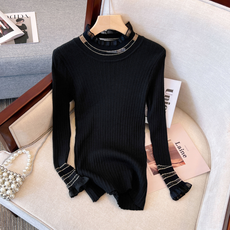 Black Warm 3 Piece Sets Womens - Turtleneck Knit 90S reseña y precio