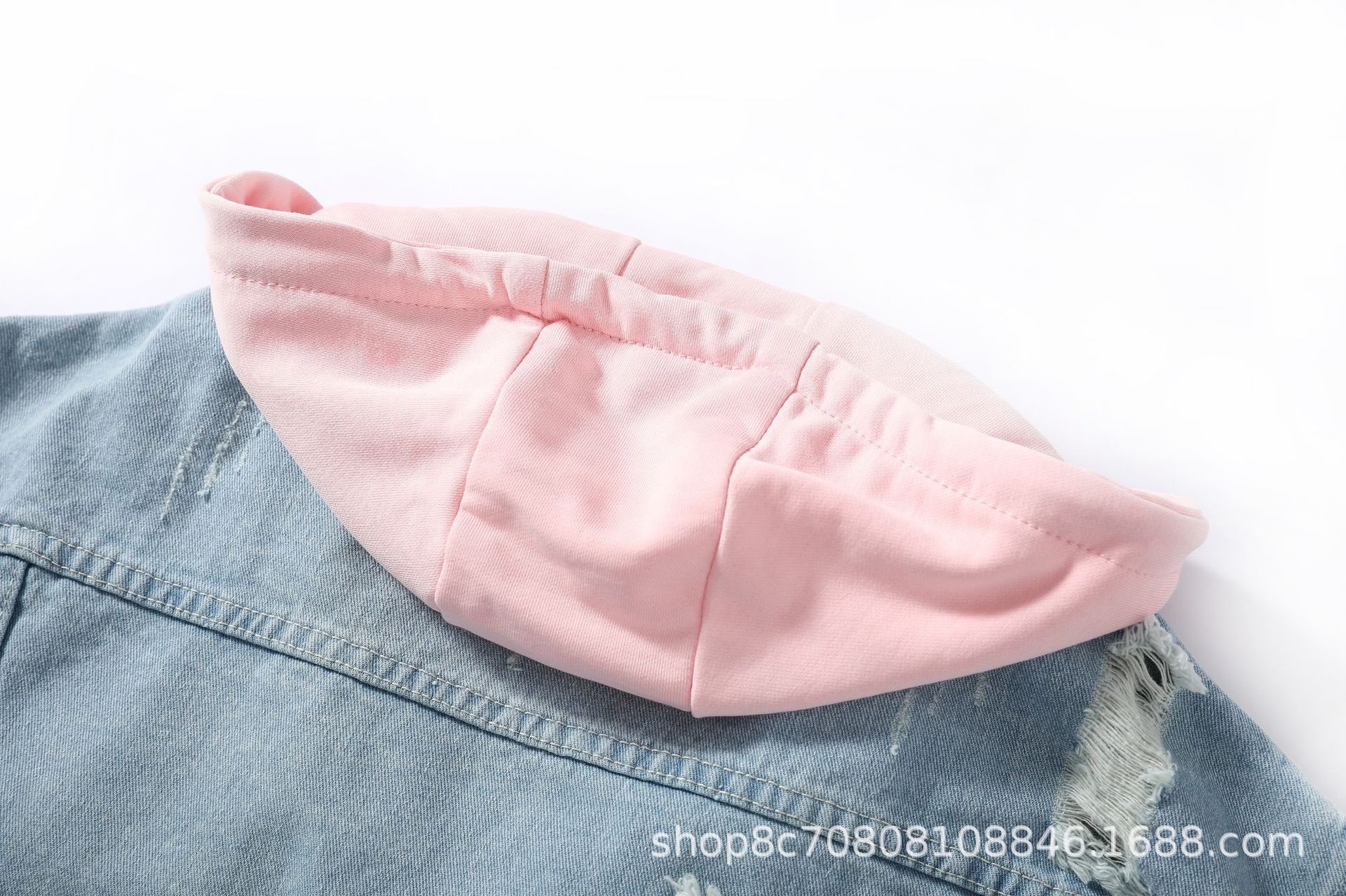 European Style Loose Hooded Pa - Patchwork Jean Jacket reseña y precio