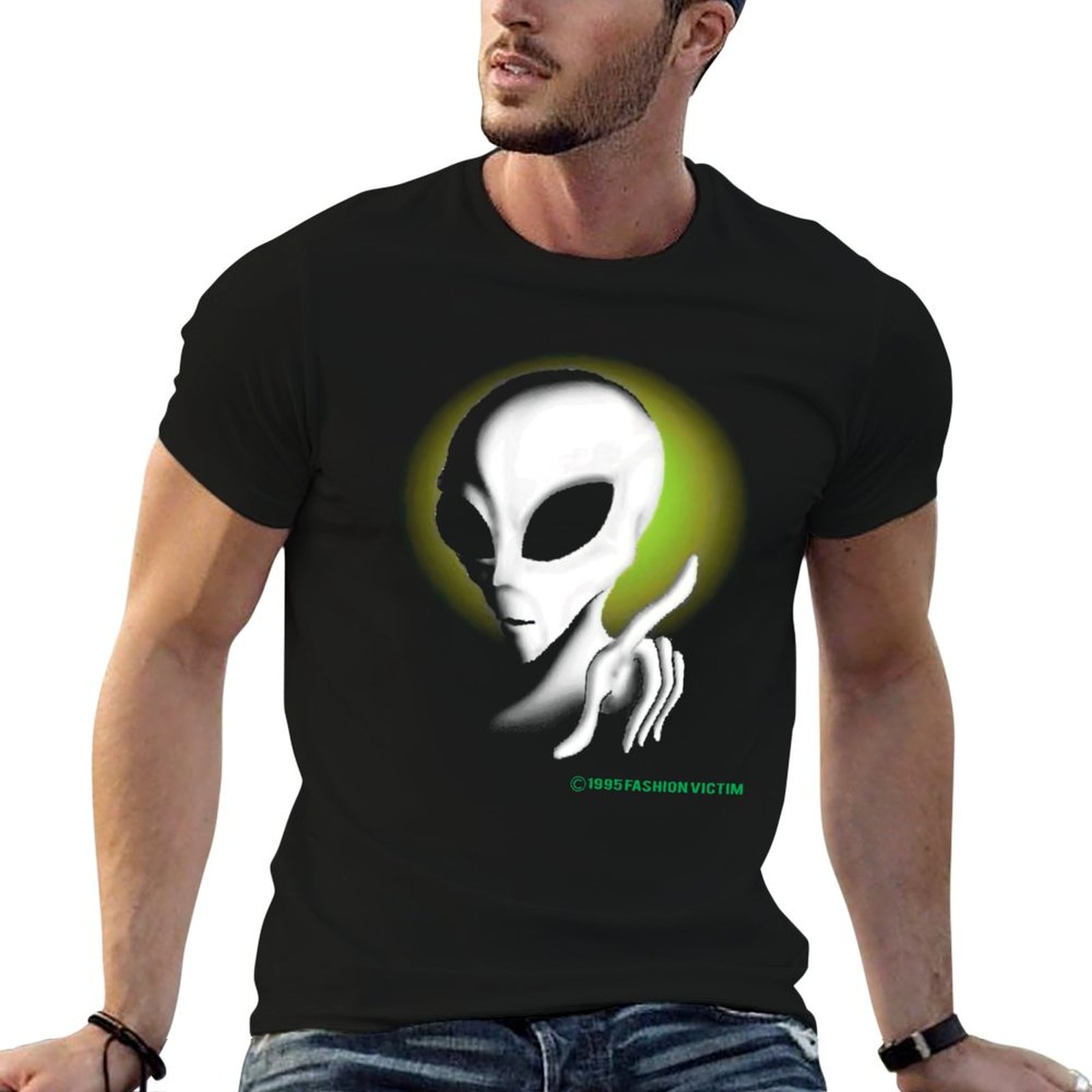 1995 ALIEN Vintage Glow In The - Vintage Fashion Victim reseña y precio