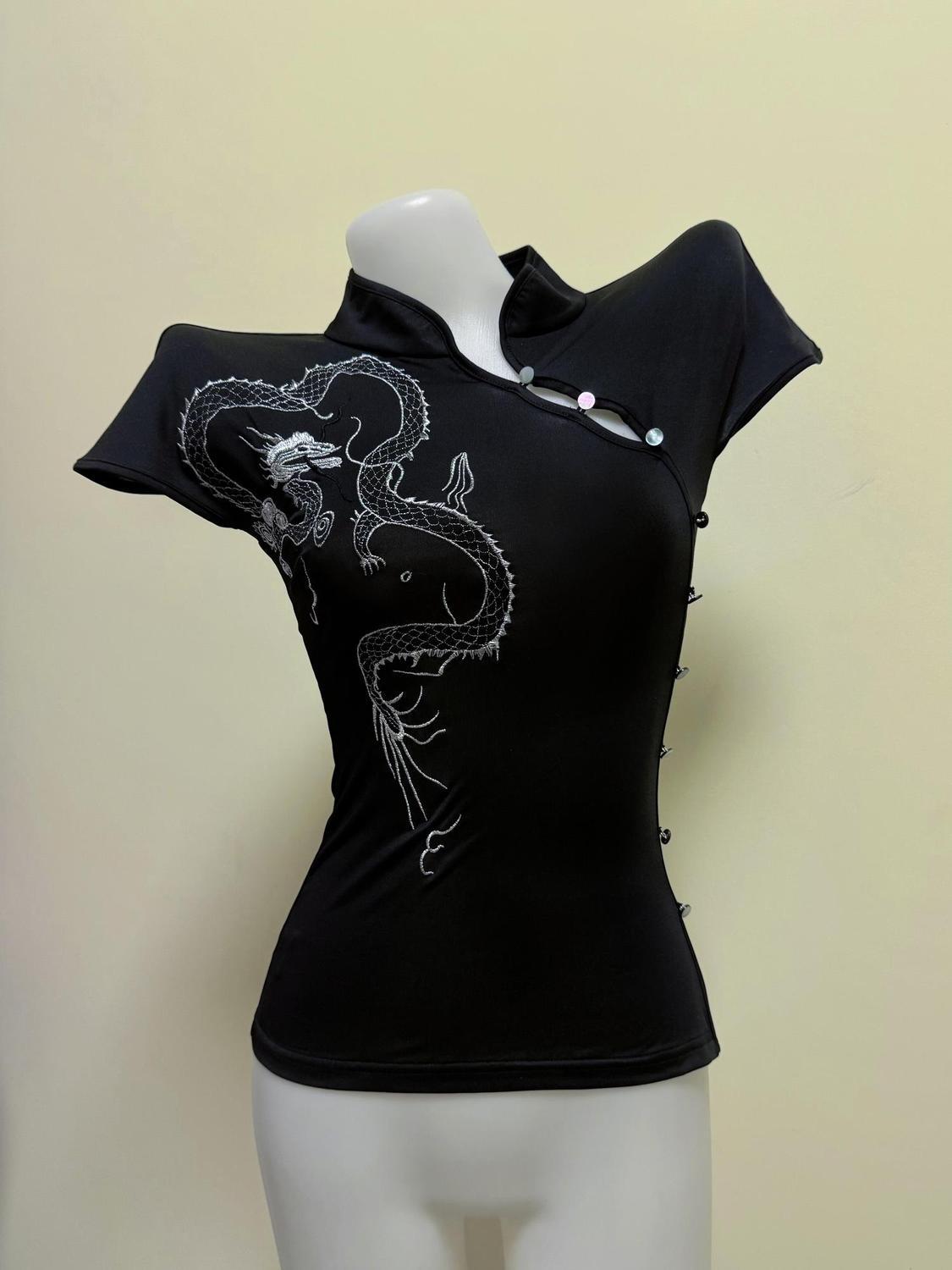 Vintage T-shirt Slim Y2k Basic - Turtleneck Knit 90S reseña y precio