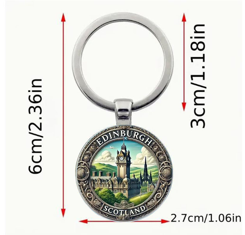 Edinburgh Scottish Keychain, a - Vintage Fashion Edinburgh reseña y precio