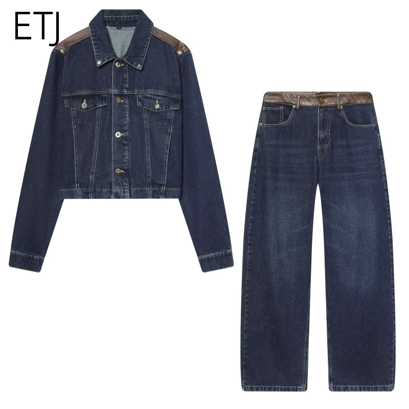 ETJ Women's Denim Jacket & Jea - Patchwork Jean Jacket reseña y precio