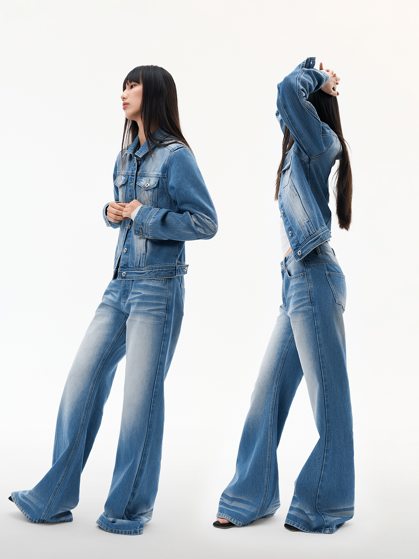 Dusklit Cloud Intention Blue W - Patchwork Jean Jacket reseña y precio