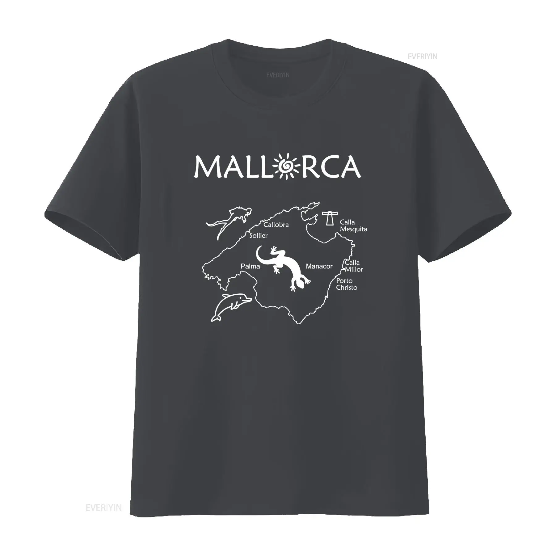 Mallorca Map T Shirt Your trav - Vintage Fashion Guide reseña y precio