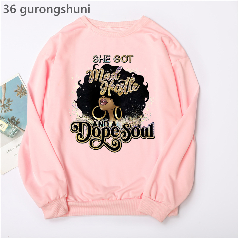 Watercolor Black Girl Magic Ho - Turtleneck Knit 90S reseña y precio