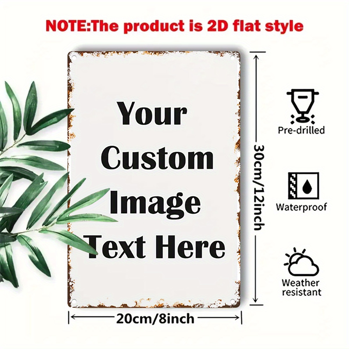 Custom Image/Text Metal Tin Si - Vintage Fashion Plates reseña y precio