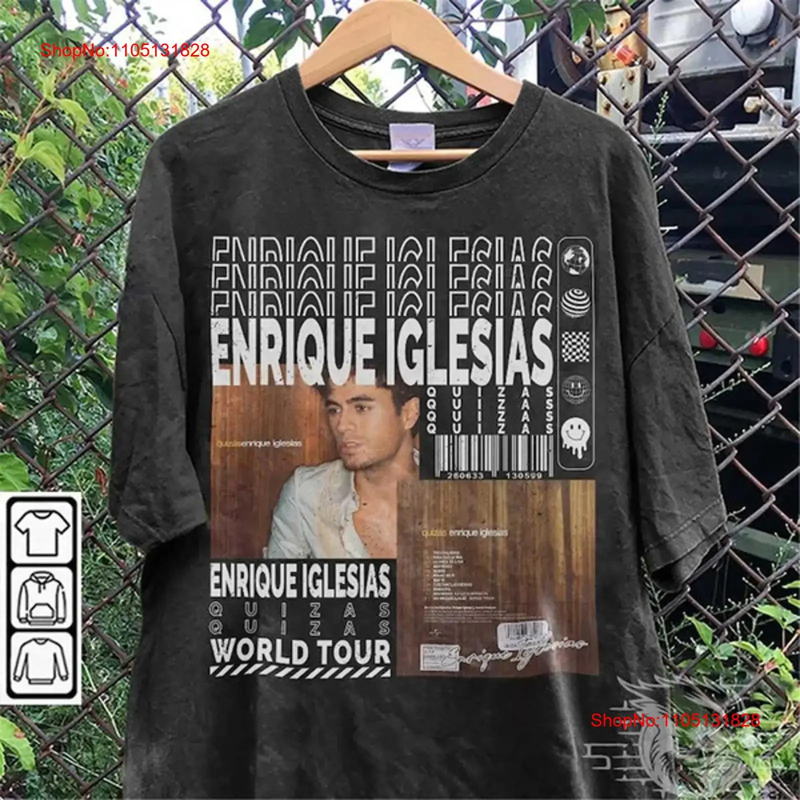 Enrique Iglesias Music T Shirt - Vintage Fashion Quiz reseña y precio