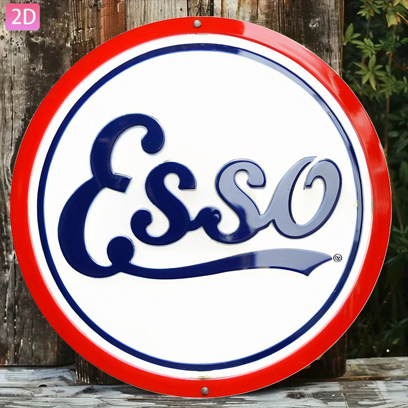 2D Flat, Vintage Esso Pump Sig - Vintage Fashion Plates reseña y precio