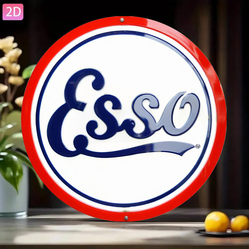 2D Flat, Vintage Esso Pump Sig - Vintage Fashion Plates reseña y precio