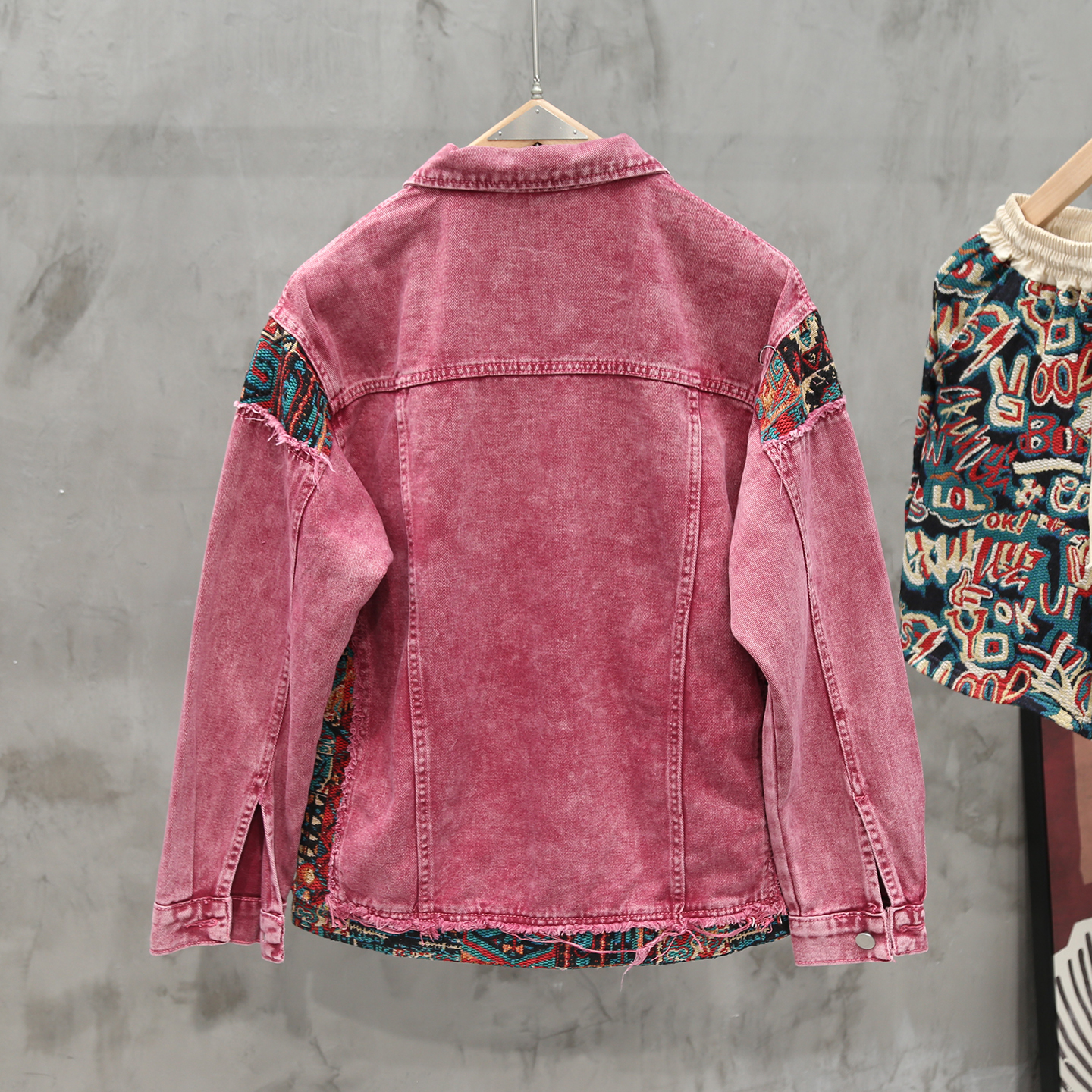 Bohemian Style Patchwork Denim - Patchwork Jean Jacket reseña y precio
