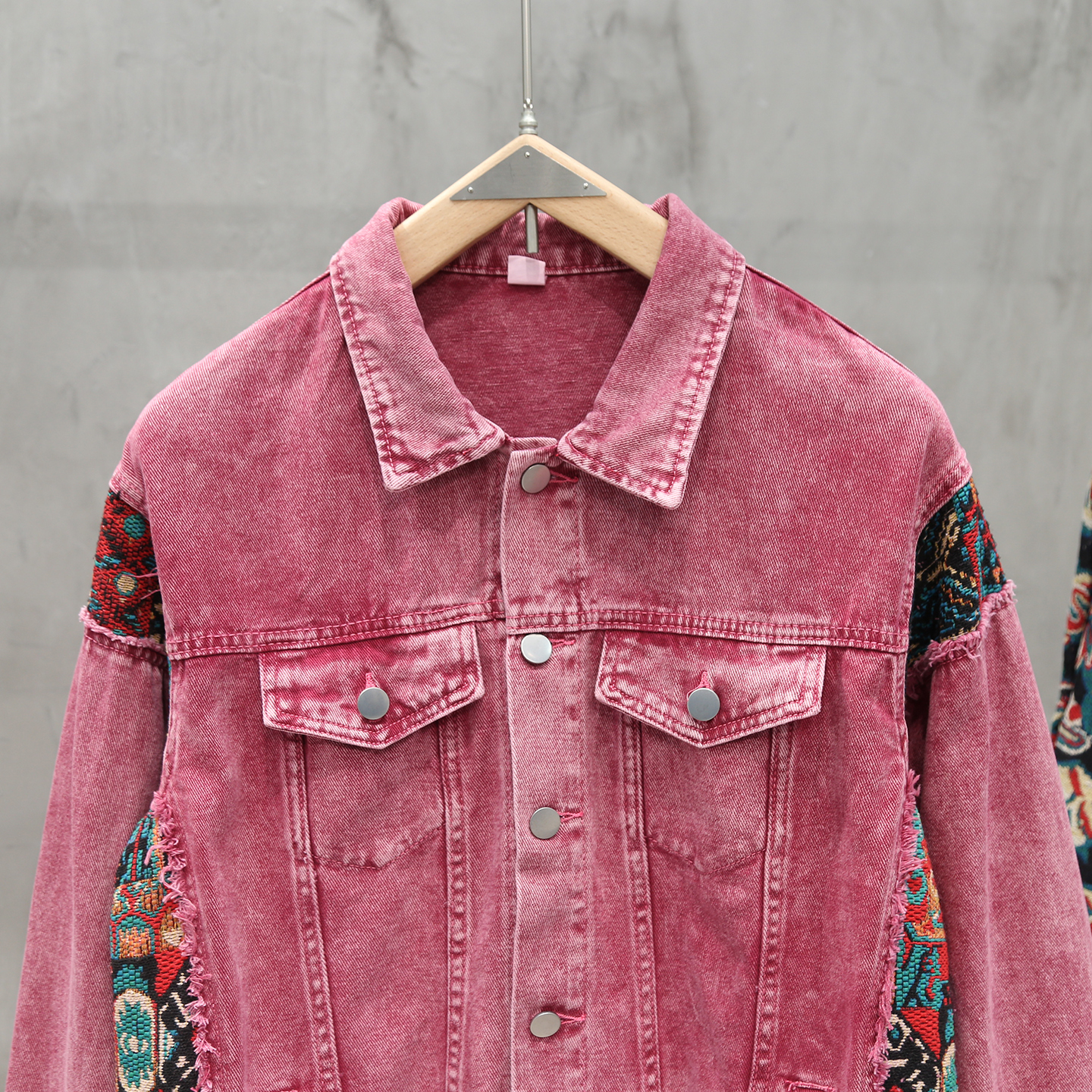 Bohemian Style Patchwork Denim - Patchwork Jean Jacket reseña y precio
