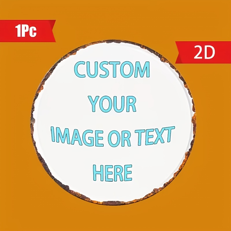 Custom Round Metal Tin Sign, P - Vintage Fashion Plates reseña y precio