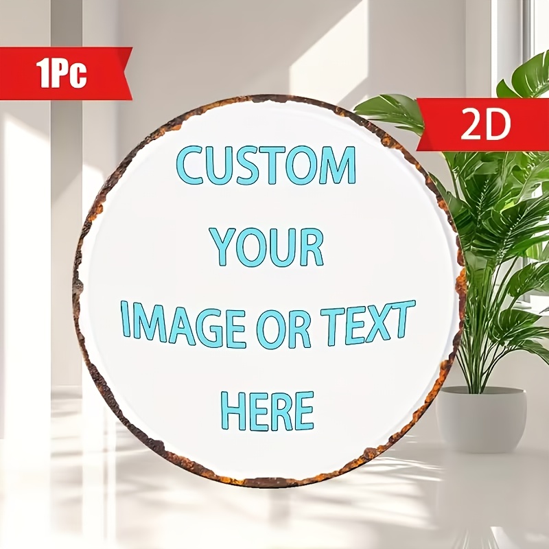 Custom Round Metal Tin Sign, P - Vintage Fashion Plates reseña y precio